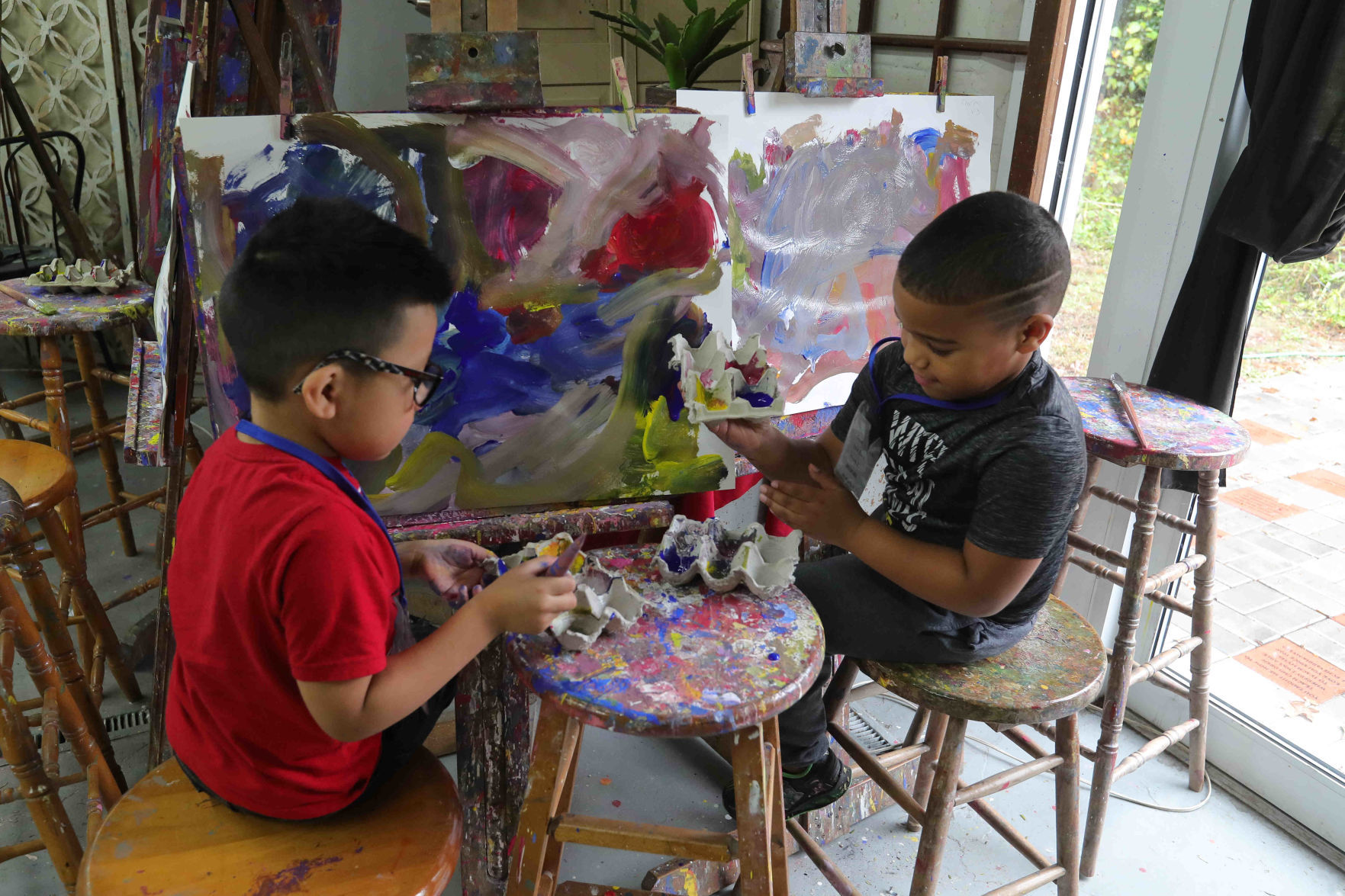 Gateway Head Start of Vineland hands on art experience at The Barn Studio of Art